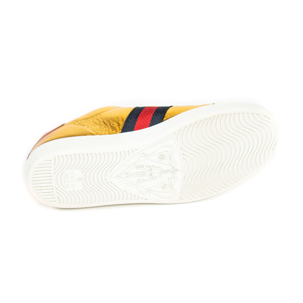 Gucci Ace Leather Embroidered Sneaker Shoes Gucci - Shop authentic new pre-owned designer brands online at Re-Vogue