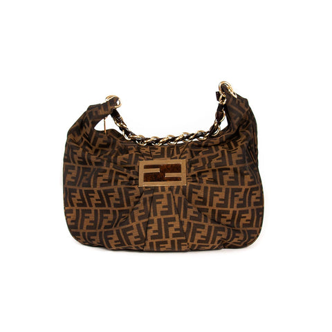 Fendi Mini Leather Baguette Shoulder Bag