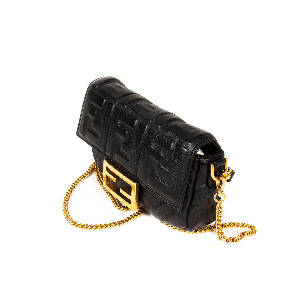Fendi Leather Mini Baguette Bags Fendi - Shop authentic new pre-owned designer brands online at Re-Vogue