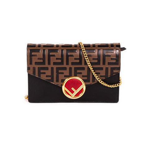 Fendi Pequin Claudia Large Flap