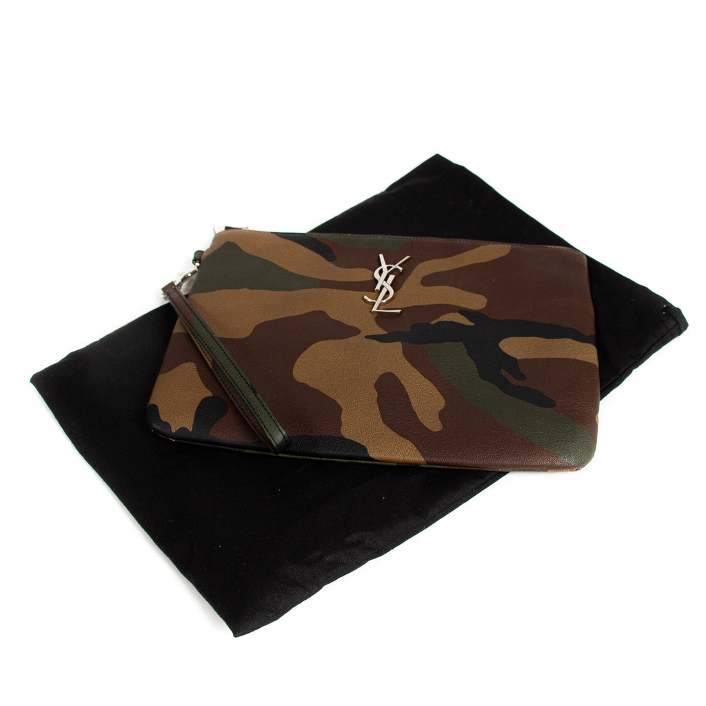 Saint Laurent Camouflage Pouch