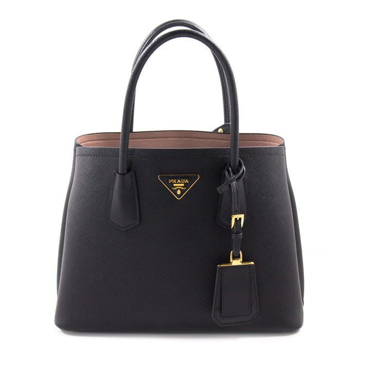 Prada Saffiano Double Bag Tote Bags Prada - Shop authentic new pre-owned designer brands online at Re-Vogue