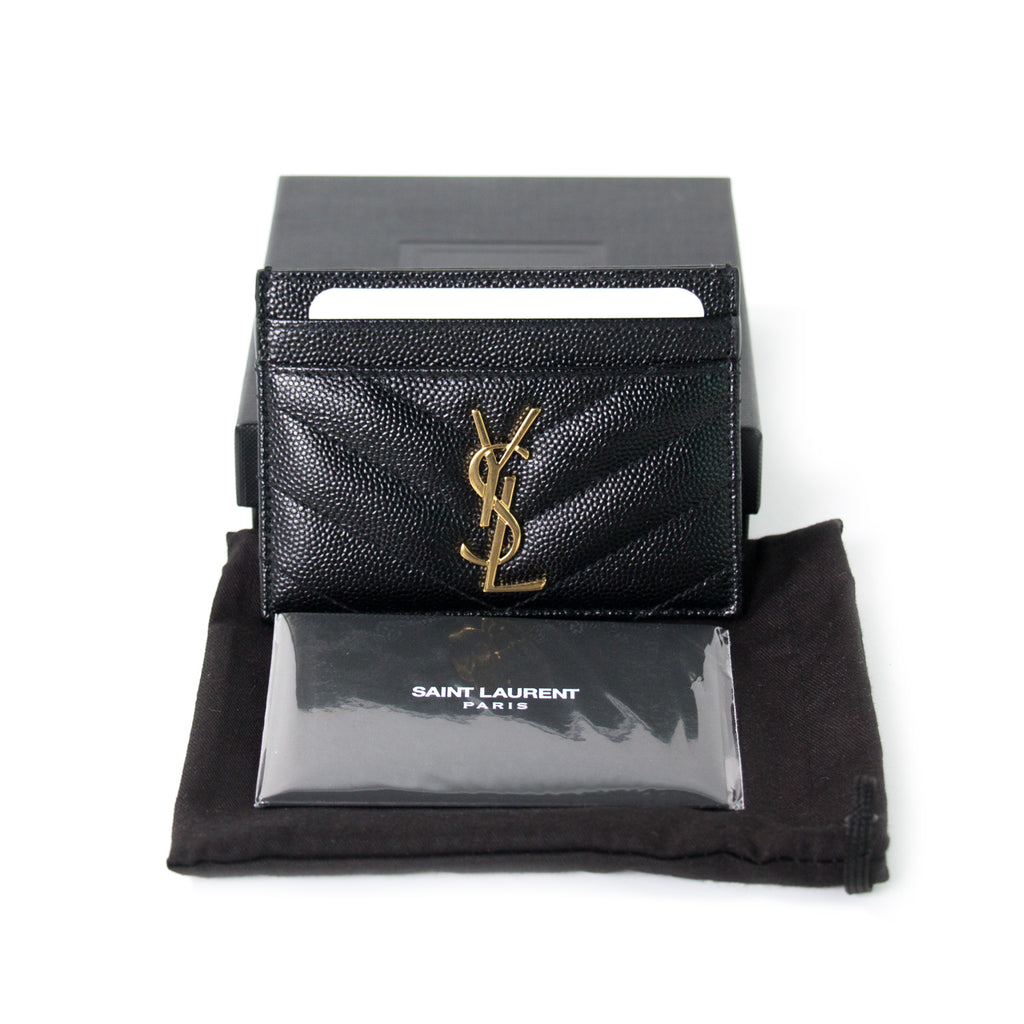 Saint Laurent Monogram Card Holder Accessories Yves Saint Laurent - Shop authentic new pre-owned designer brands online at Re-Vogue