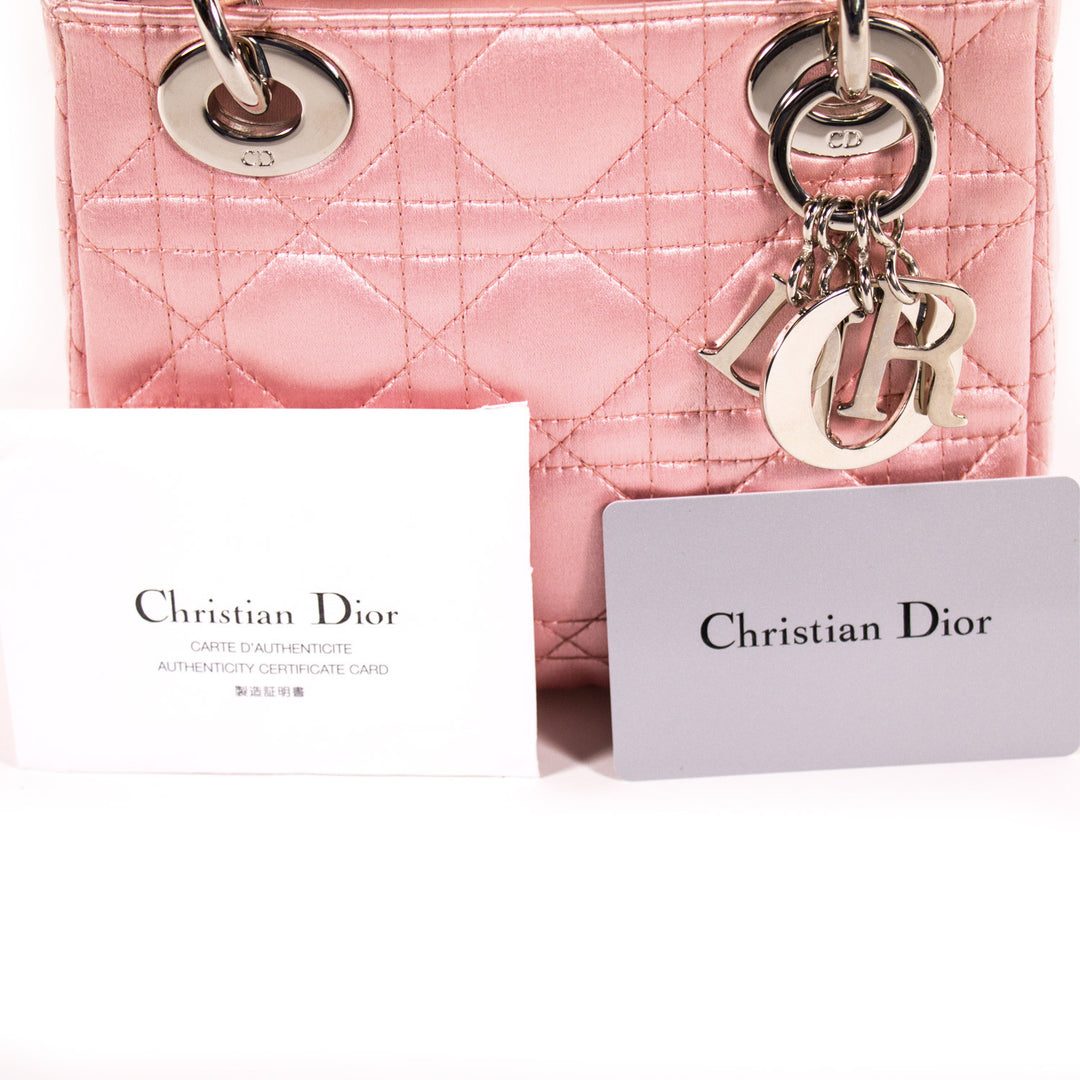 Christian Dior Satin Micro Lady Dior Bags Dior - Shop authentic new pre-owned designer brands online at Re-Vogue