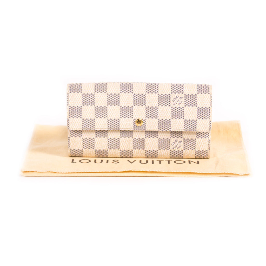 Louis Vuitton Damier Azur Sarah Wallet Accessories Louis Vuitton - Shop authentic new pre-owned designer brands online at Re-Vogue