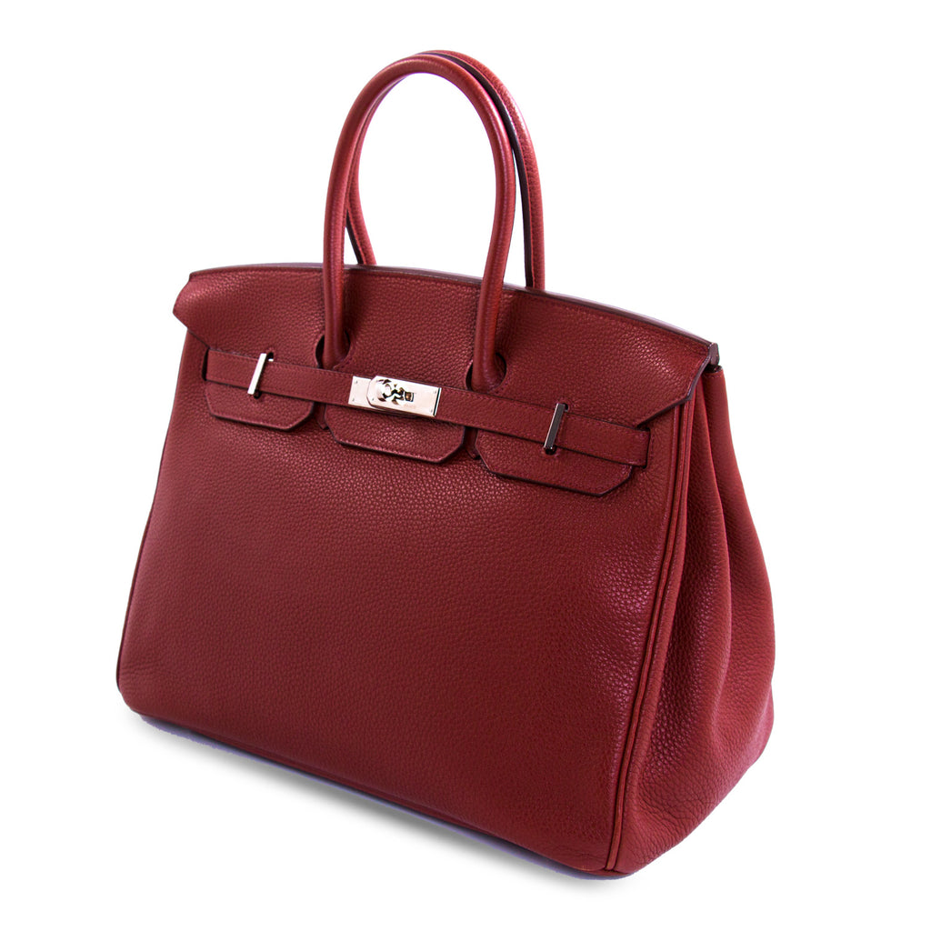 Hermès Birkin 35 Ruby Red Togo Bags Hermès - Shop authentic new pre-owned designer brands online at Re-Vogue