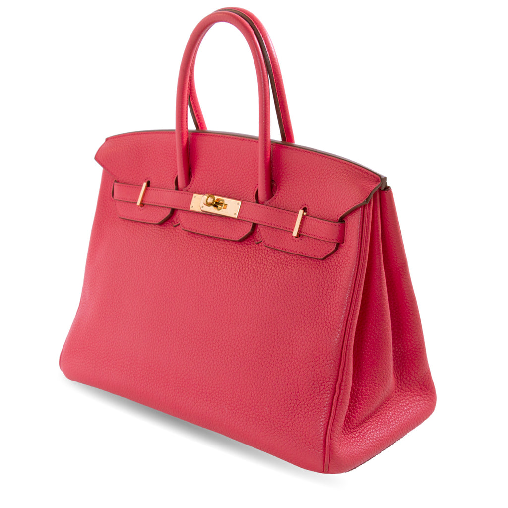 Hermès Birkin 35 Bougainvillier Clemence Leather Bags Hermès - Shop authentic new pre-owned designer brands online at Re-Vogue