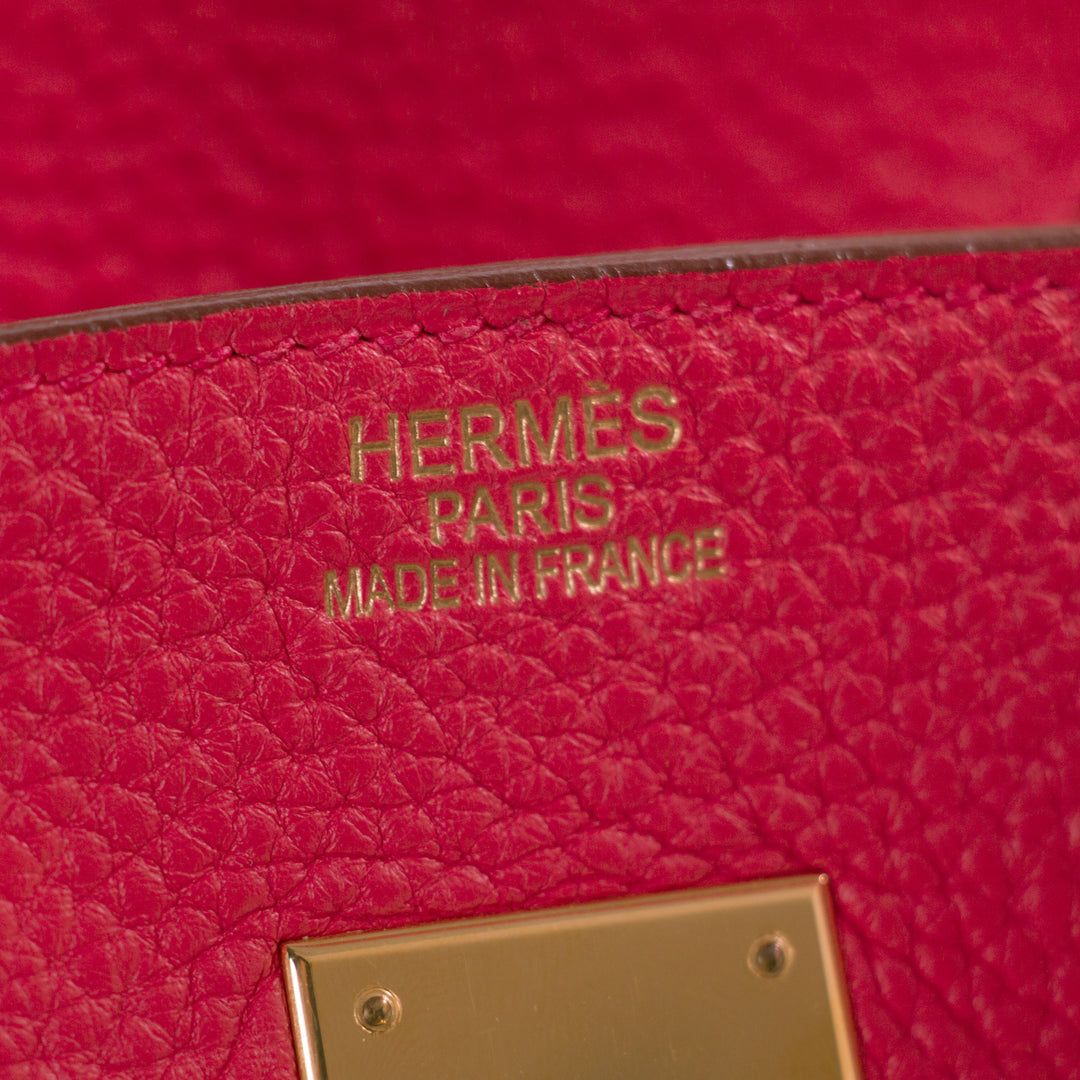 Hermès Birkin 35 Bougainvillier Clemence Leather Bags Hermès - Shop authentic new pre-owned designer brands online at Re-Vogue
