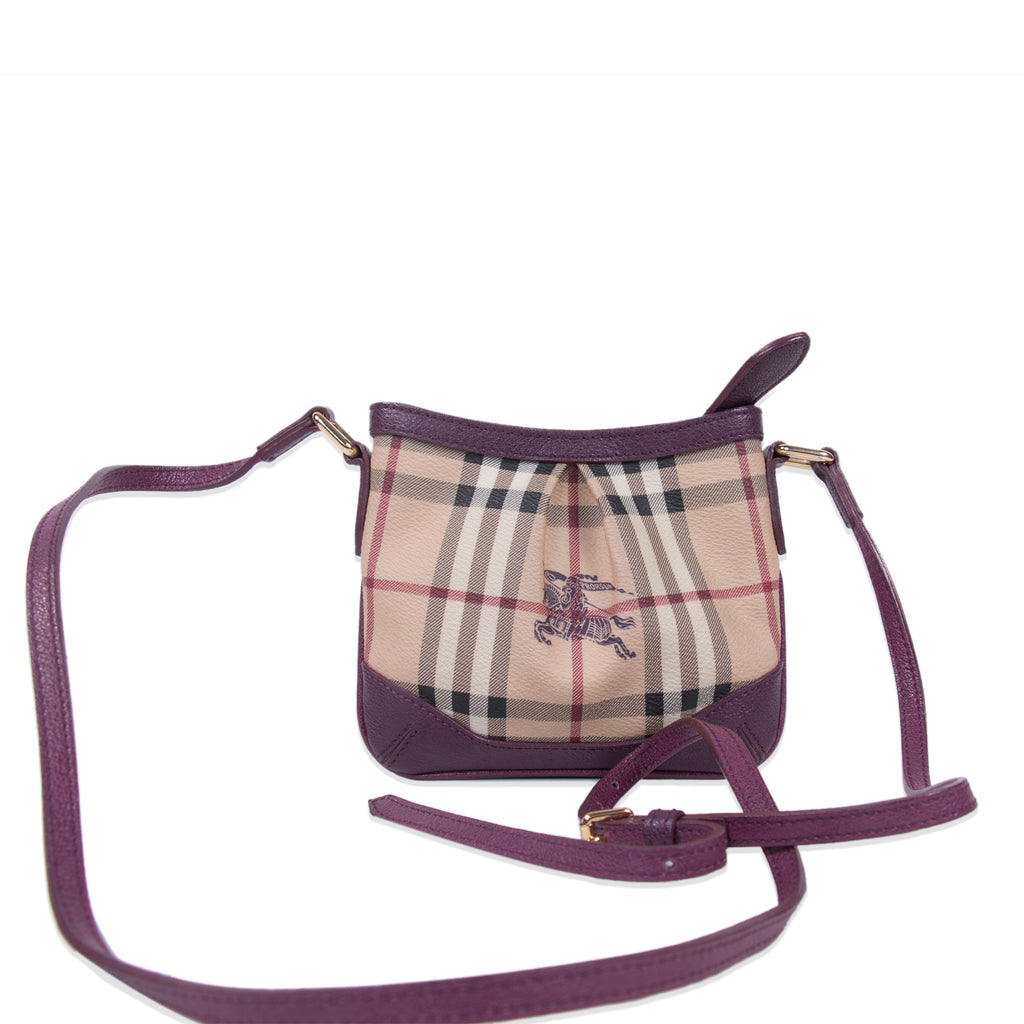 Burberry Haymarket Check Mini Bag Bags Burberry - Shop authentic new pre-owned designer brands online at Re-Vogue
