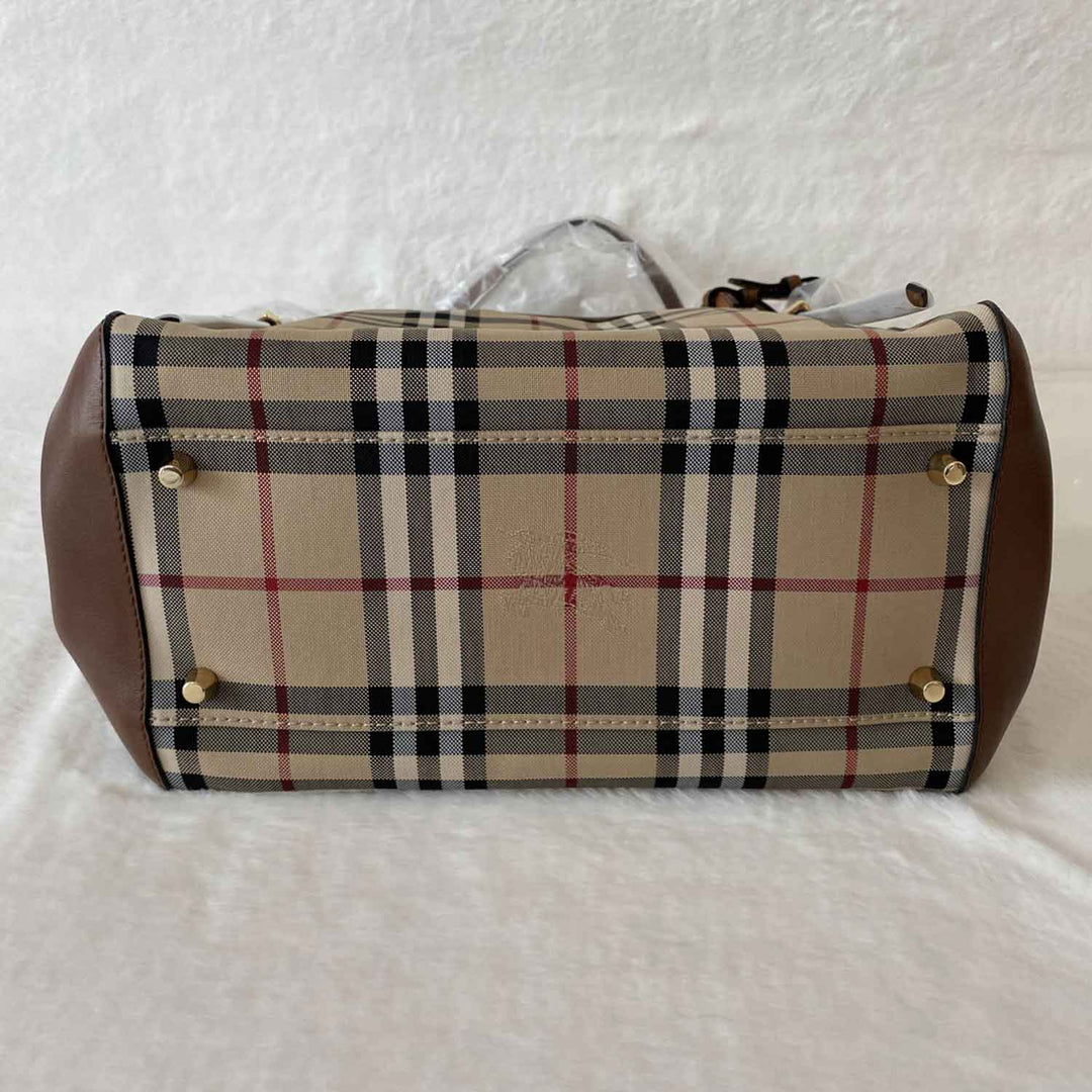 Burberry Haymarket Shopper Tote Bag