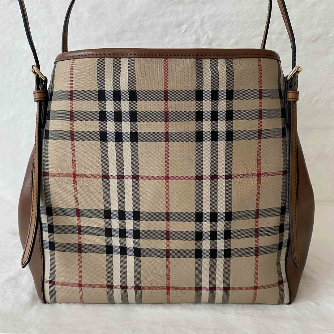 Burberry Haymarket Shopper Tote Bag