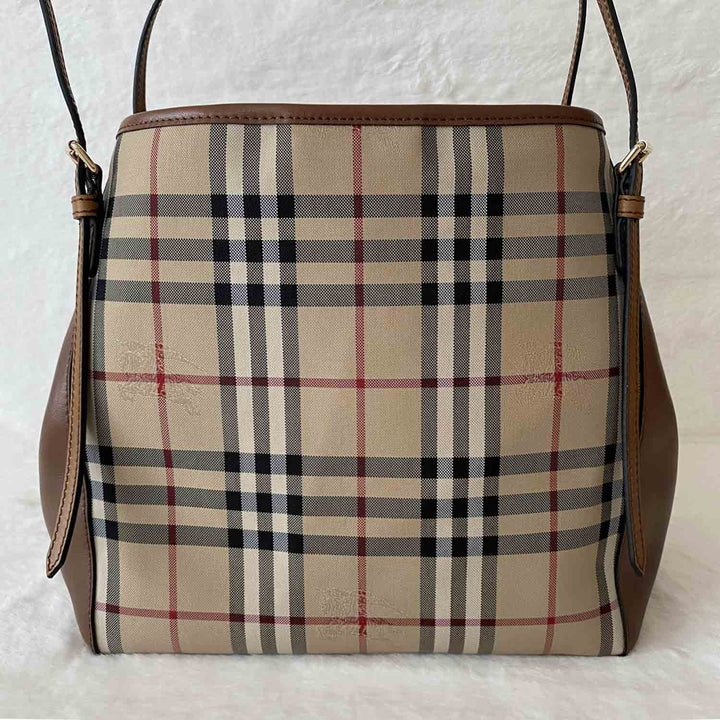 Burberry Haymarket Shopper Tote Bag