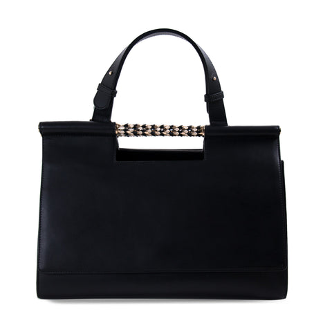 Prada Saffiano Lux Double-Zip Tote Bag