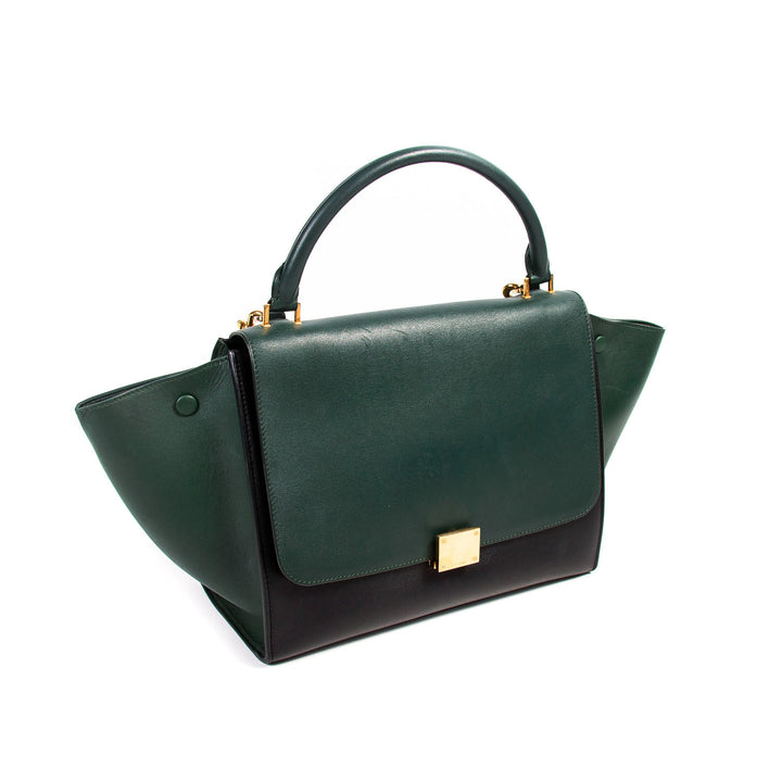 Celine Bi-Color Medium Trapeze Bag Bags Celine - Shop authentic new pre-owned designer brands online at Re-Vogue