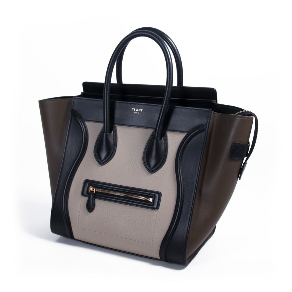 Celine Tricolor Mini Luggage Tote Bag Bags Celine - Shop authentic new pre-owned designer brands online at Re-Vogue