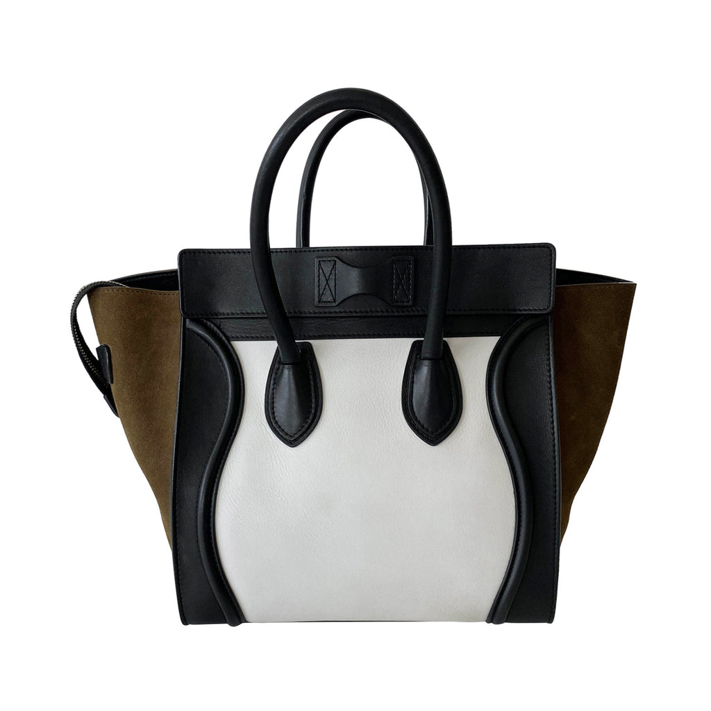 Céline Tricolor Mini Luggage Tote Bag