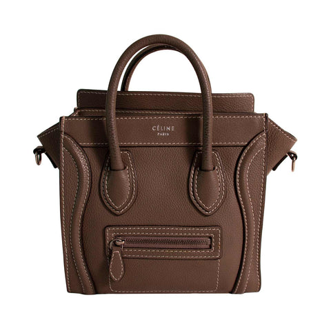 Céline Chain-Link Leather Shoulder Bag