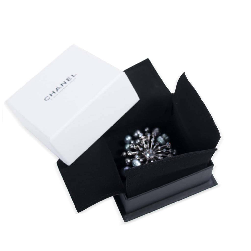 Chanel Gunmetal Crystal Brooch Accessories Chanel - Shop authentic new pre-owned designer brands online at Re-Vogue