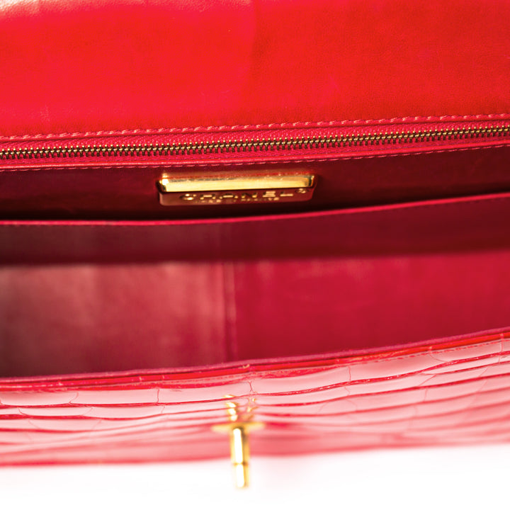 Chanel Classic Crocodile Jumbo Single Flap Bag Bags Chanel - Shop authentic new pre-owned designer brands online at Re-Vogue