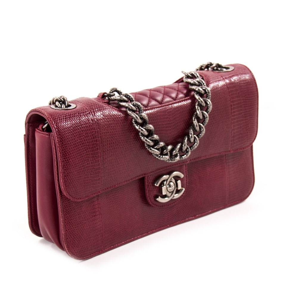 Chanel Lizard Perfect Edge Double Flap Bag Bags Chanel - Shop authentic new pre-owned designer brands online at Re-Vogue