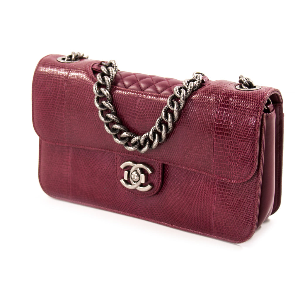 Chanel Lizard Perfect Edge Double Flap Bag Bags Chanel - Shop authentic new pre-owned designer brands online at Re-Vogue