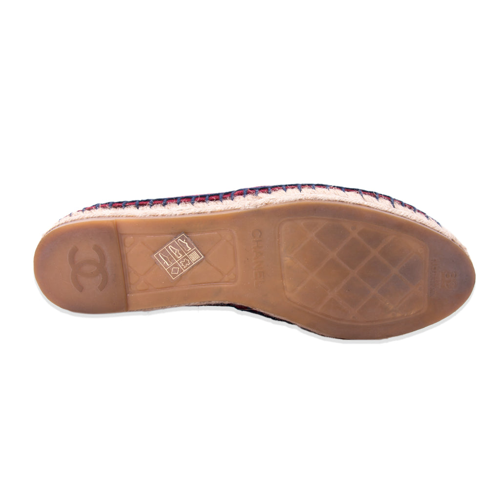 Chanel CC Canvas Espadrilles Flat Shoes Chanel - Shop authentic new pre-owned designer brands online at Re-Vogue