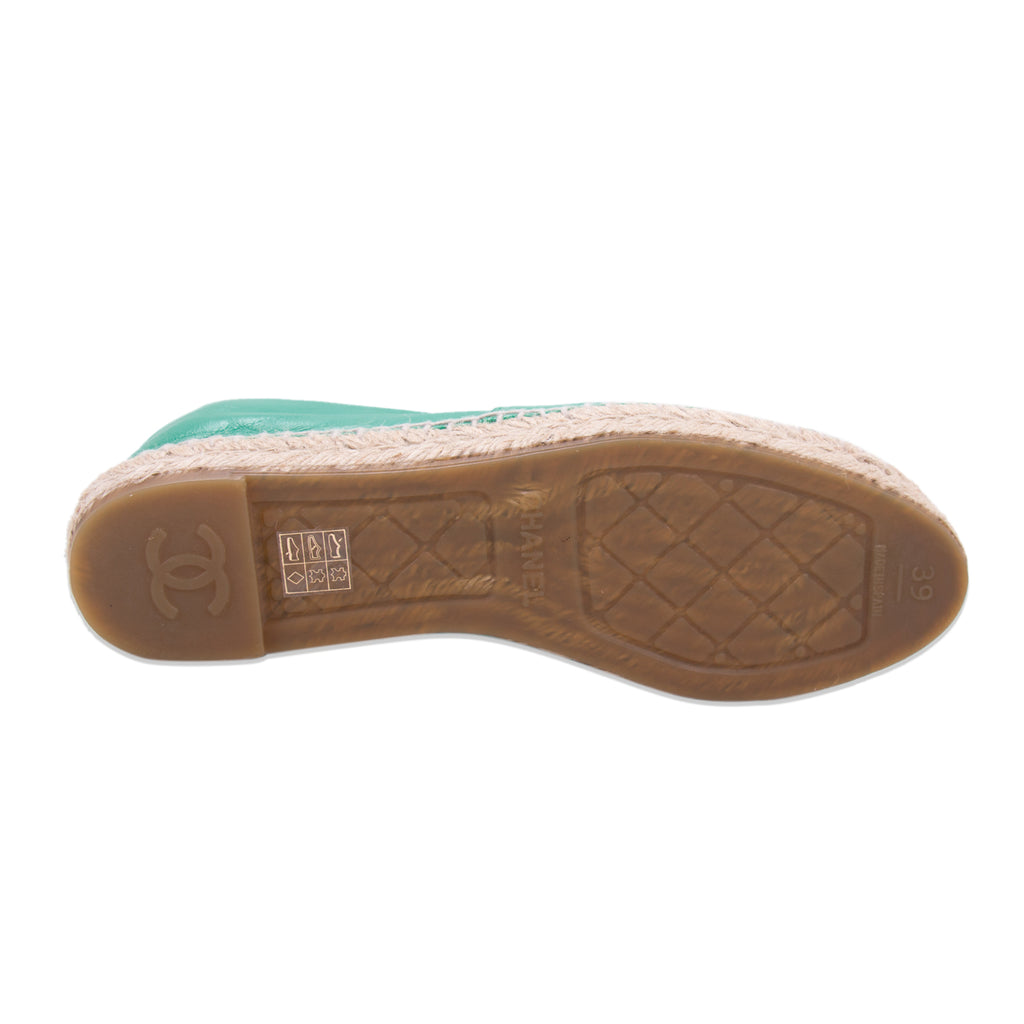 Chanel Lambskin Leather CC Espadrilles Shoes Chanel - Shop authentic new pre-owned designer brands online at Re-Vogue