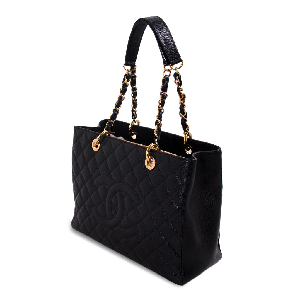 Chanel Black Caviar Grand Shopping Tote Bag Bags Chanel - Shop authentic new pre-owned designer brands online at Re-Vogue