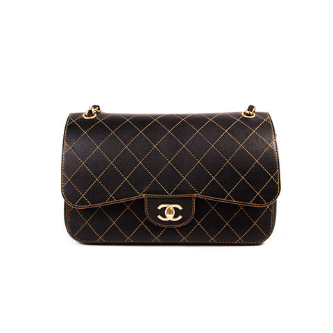 Chanel Vintage Classic Jersey Small Flap Bag