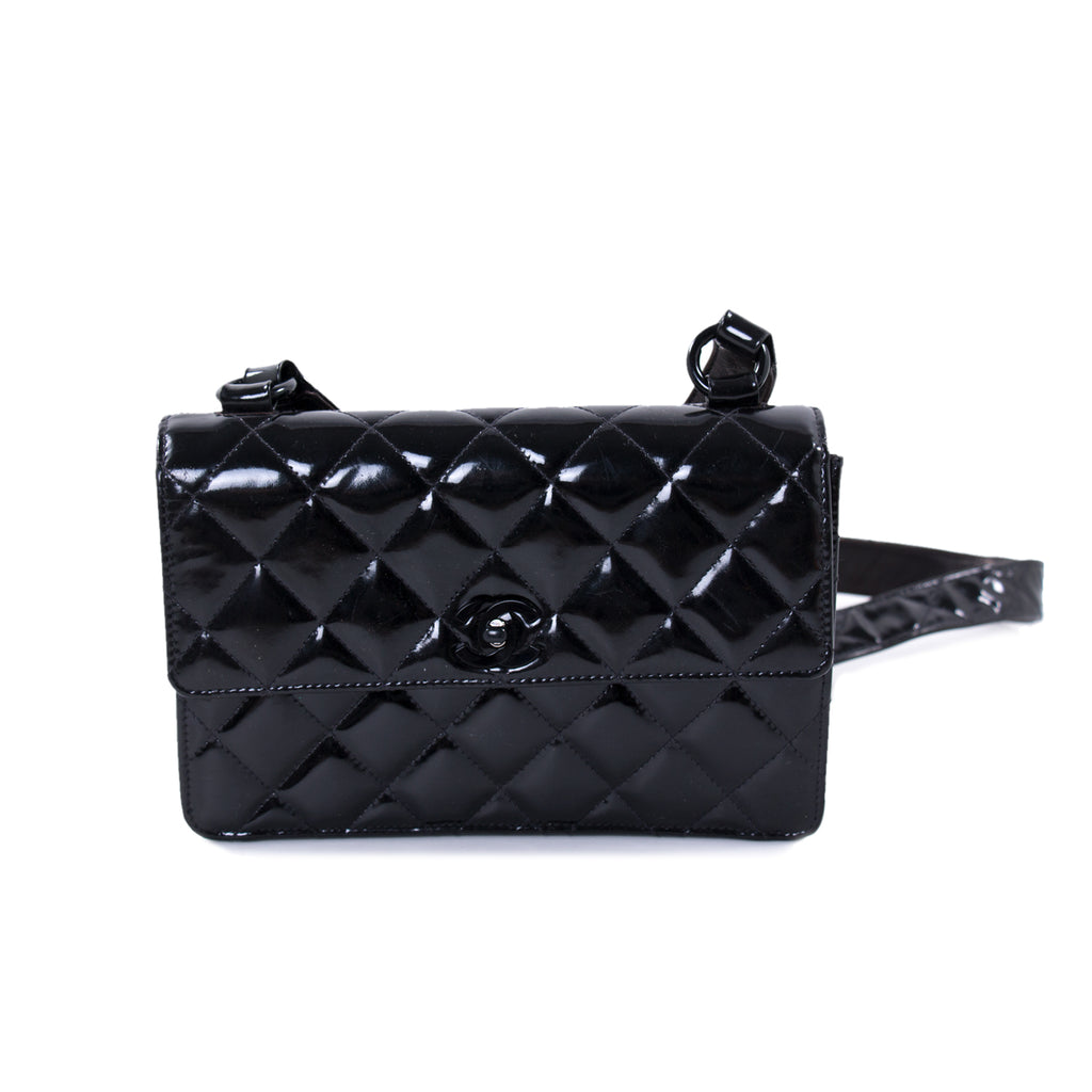 Chanel Vintage Quilted Patent Leather Flap Bag Bags Chanel - Shop authentic new pre-owned designer brands online at Re-Vogue