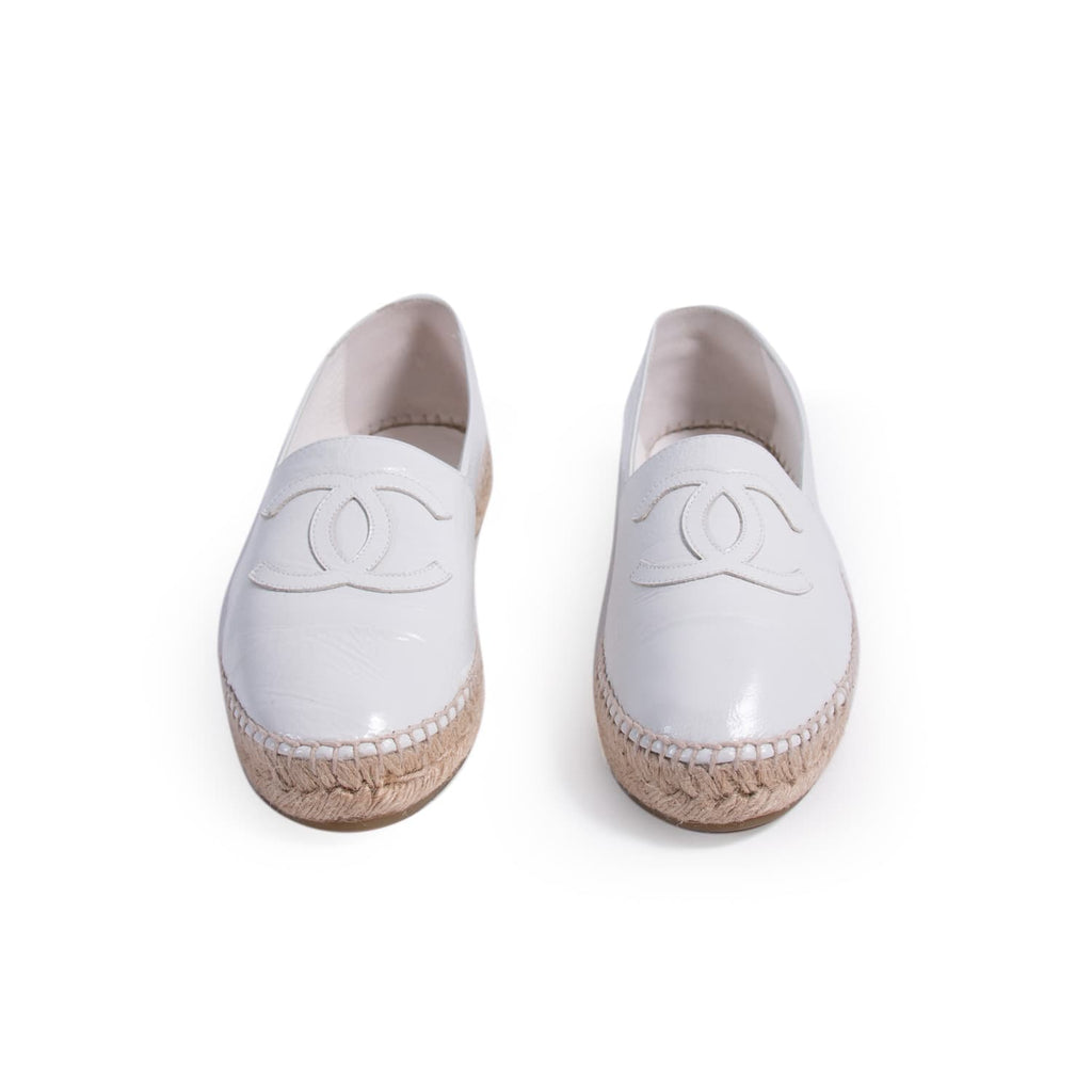 Chanel Glazed Leather CC Espadrilles Shoes Chanel - Shop authentic new pre-owned designer brands online at Re-Vogue