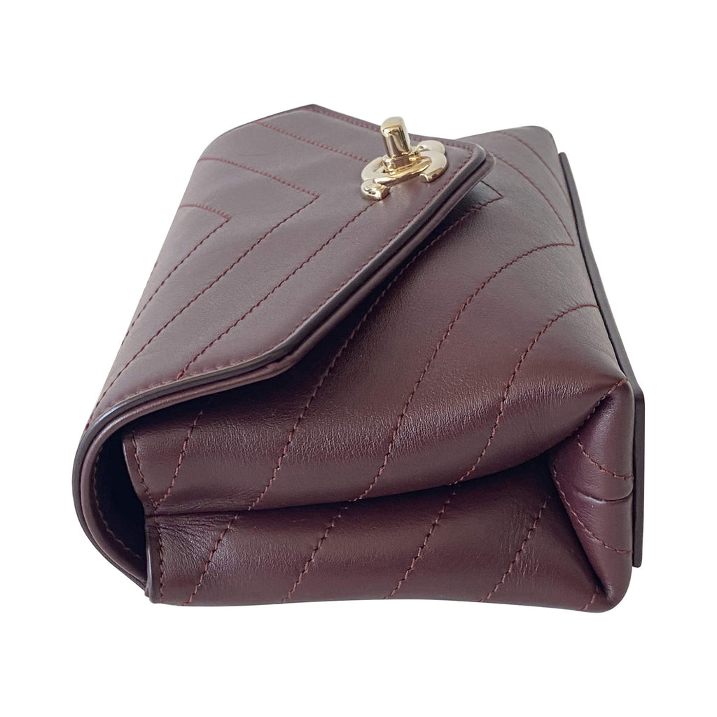 Chanel Chevron Leather Chain Waist Belt Bag