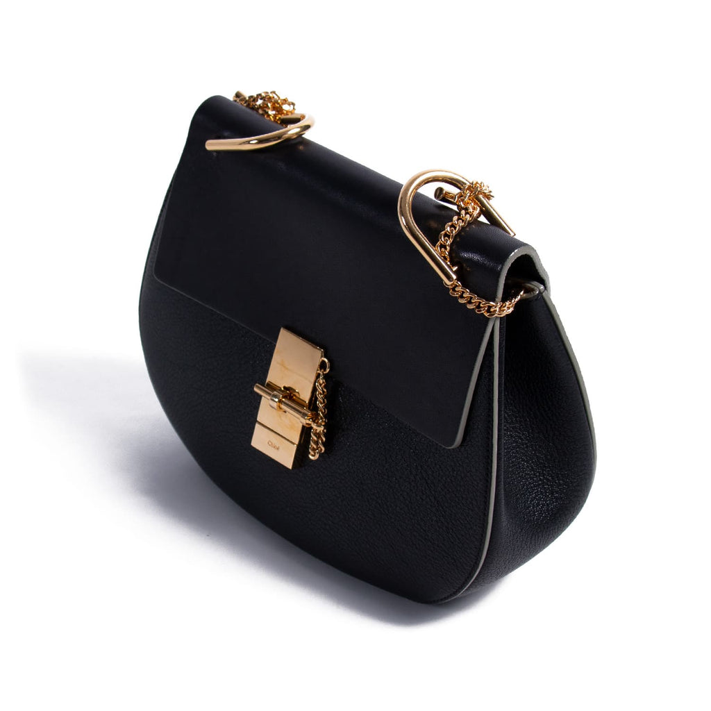 Chloé Drew Small Leather Shoulder Bag Bags Chloé - Shop authentic new pre-owned designer brands online at Re-Vogue