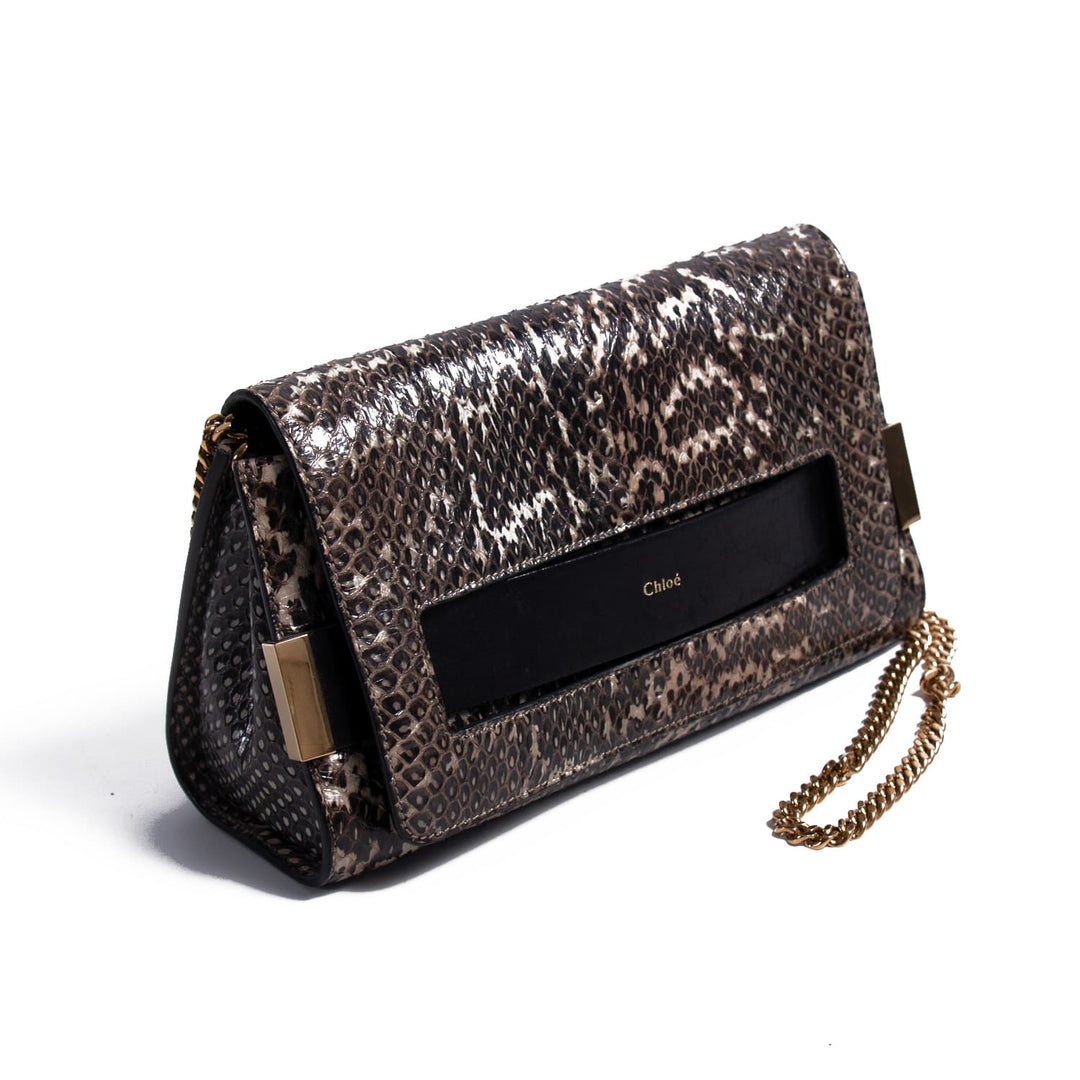 Chloé Snakeskin Medium Elle Bag Bags Chloé - Shop authentic new pre-owned designer brands online at Re-Vogue