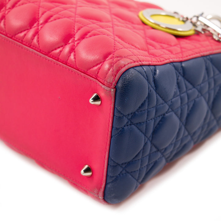 Christian Dior Tricolor Medium Lady Dior Bags Dior - Shop authentic new pre-owned designer brands online at Re-Vogue