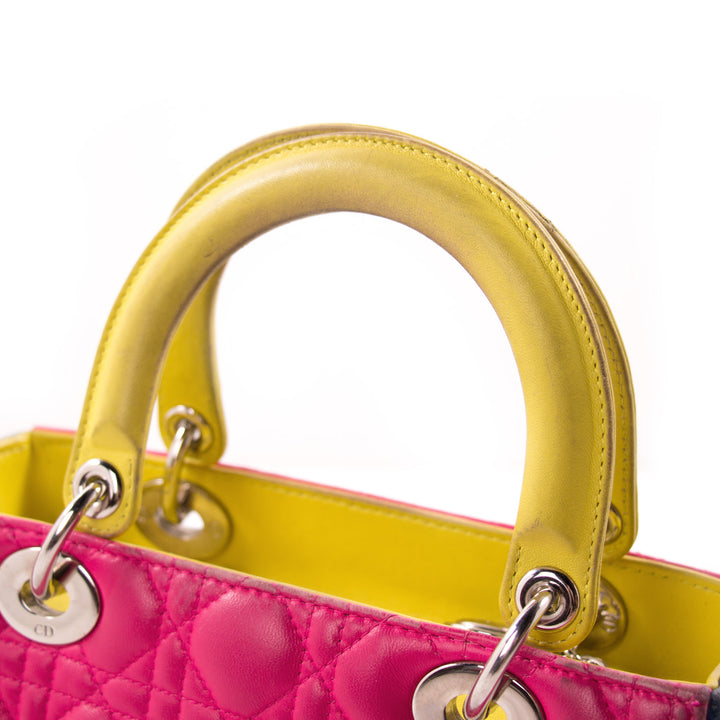Christian Dior Tricolor Medium Lady Dior Bags Dior - Shop authentic new pre-owned designer brands online at Re-Vogue