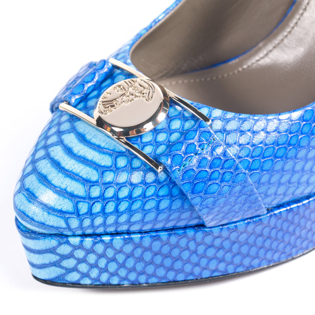 Versace Python Decollete Platform Shoes Versace - Shop authentic new pre-owned designer brands online at Re-Vogue