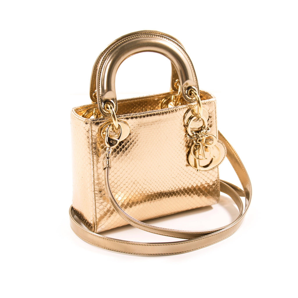 Christian Dior Mini Lady Dior Python Bags Dior - Shop authentic new pre-owned designer brands online at Re-Vogue