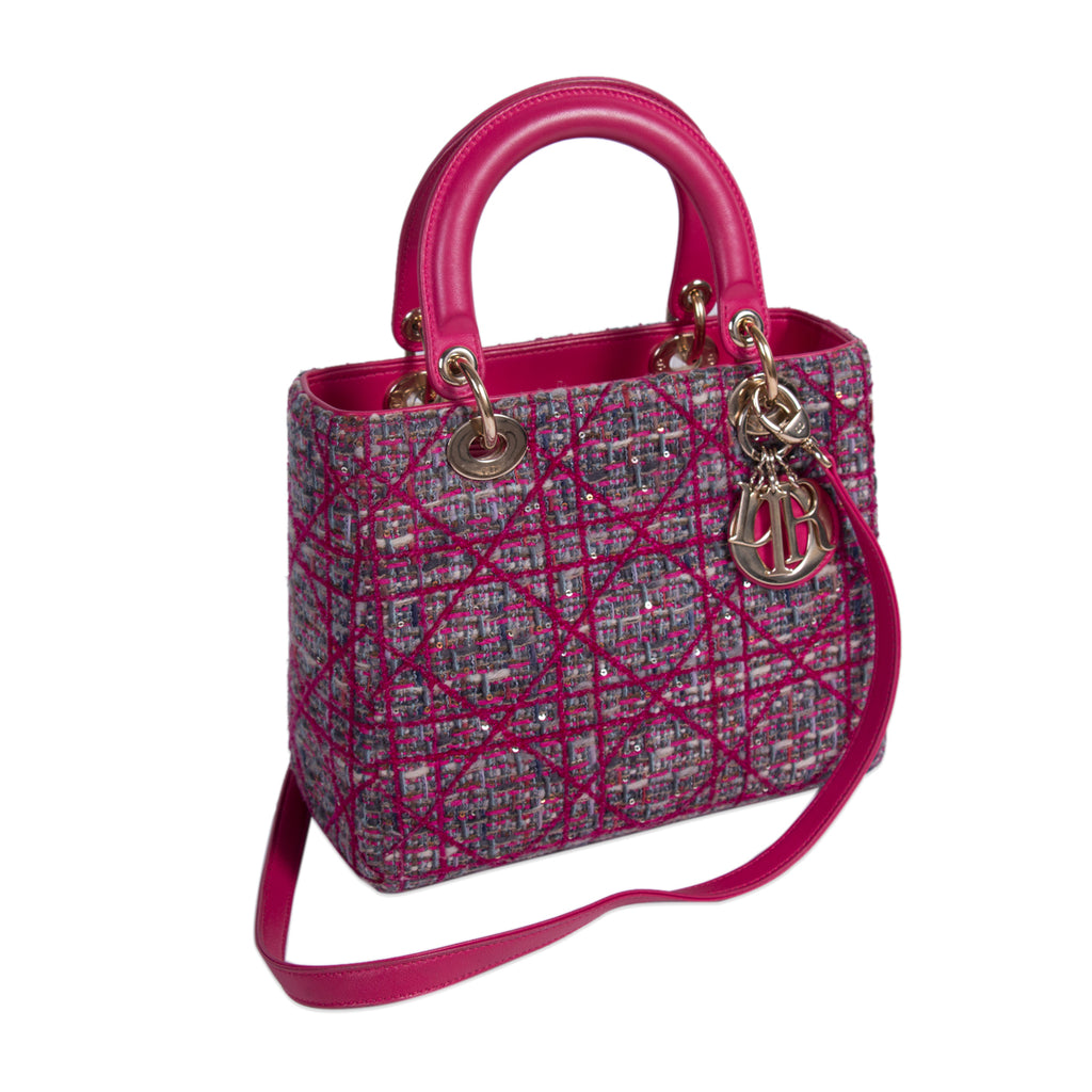 Christian Dior Limited Edition Tweed Lady Dior Bags Dior - Shop authentic new pre-owned designer brands online at Re-Vogue