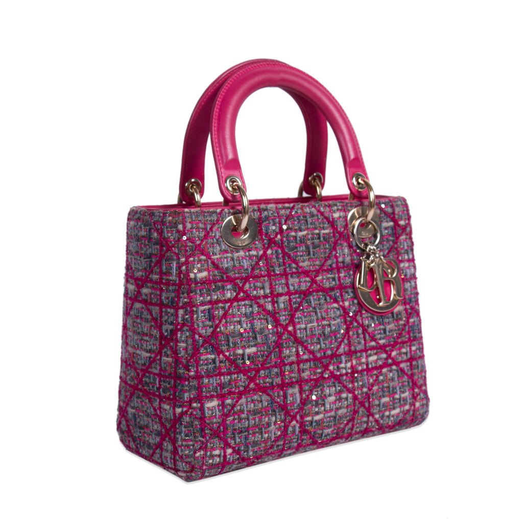 Christian Dior Limited Edition Tweed Lady Dior Bags Dior - Shop authentic new pre-owned designer brands online at Re-Vogue