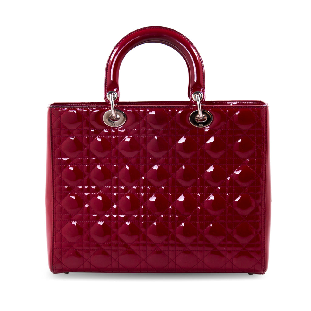 Christian Dior Large Patent Lady Dior Bags Dior - Shop authentic new pre-owned designer brands online at Re-Vogue