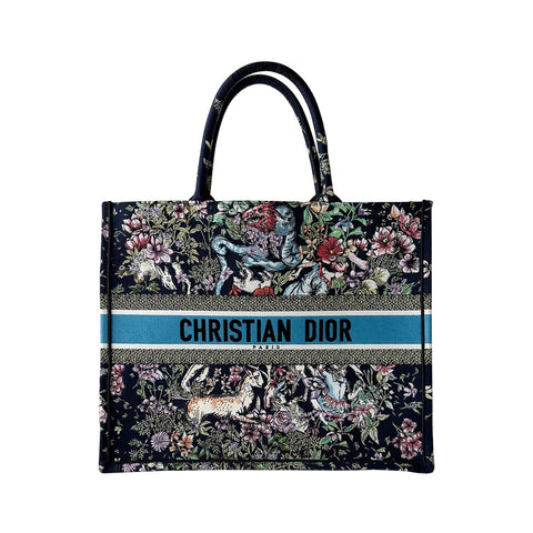 Christian Dior Cruise Collection D-Light Canvas Chain Tote