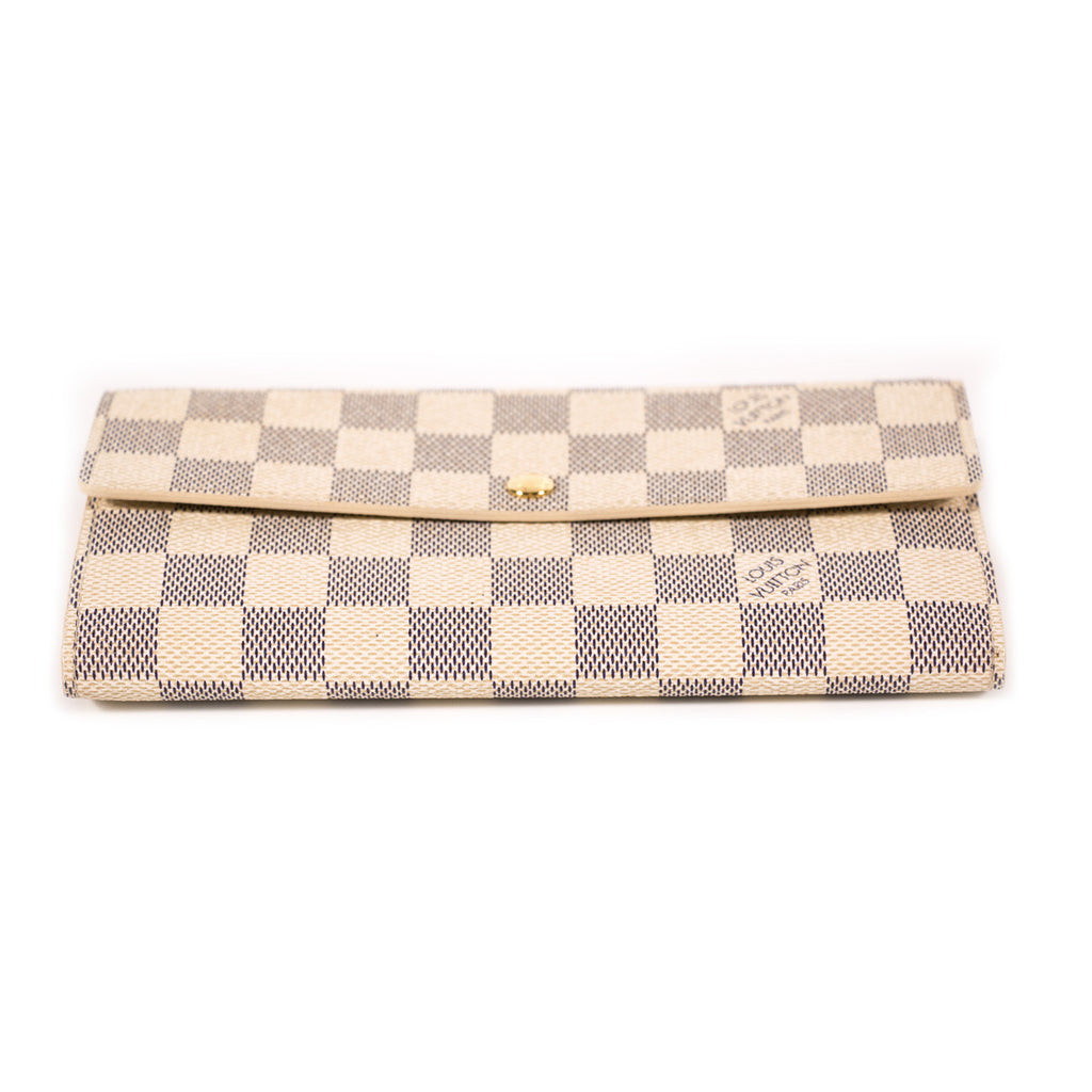 Louis Vuitton Damier Azur Sarah Wallet Accessories Louis Vuitton - Shop authentic new pre-owned designer brands online at Re-Vogue