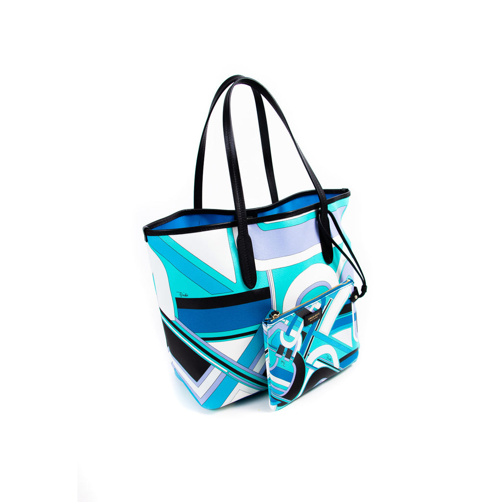 Emilio Pucci Leather Trim Tote Bag Bags Emilio Pucci - Shop authentic new pre-owned designer brands online at Re-Vogue