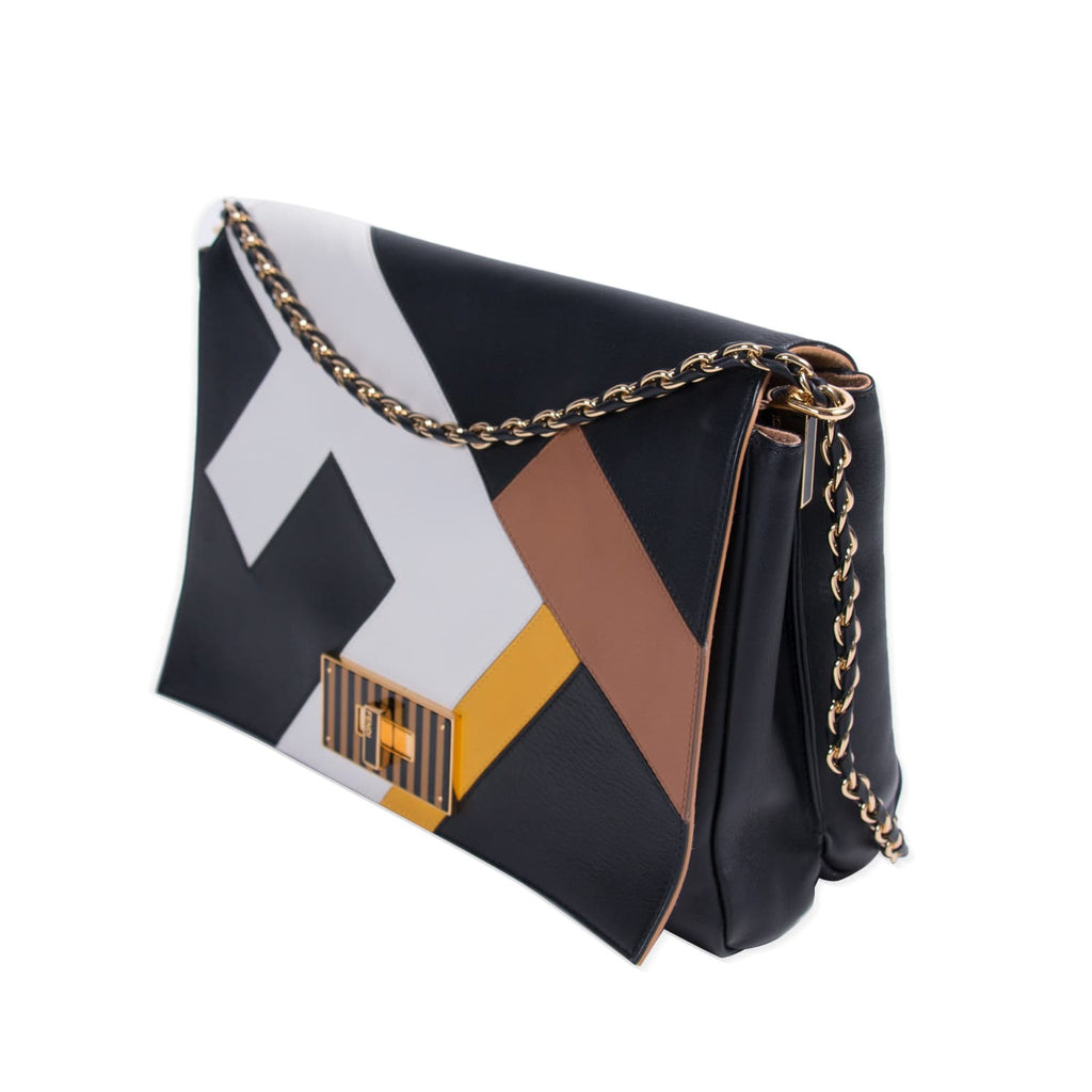 Fendi Pequin Claudia Large Flap Bags Fendi - Shop authentic new pre-owned designer brands online at Re-Vogue