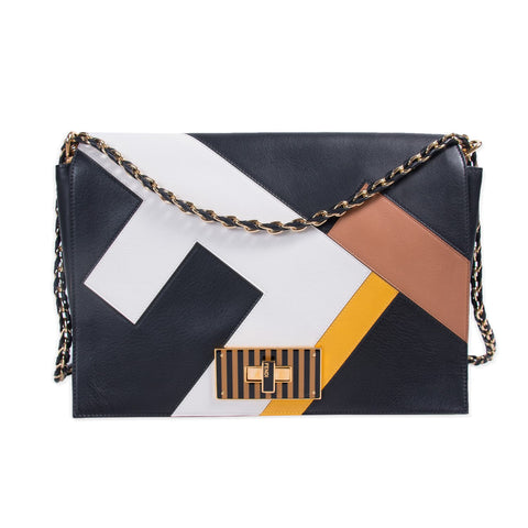 Fendi Mini Leather Baguette Shoulder Bag