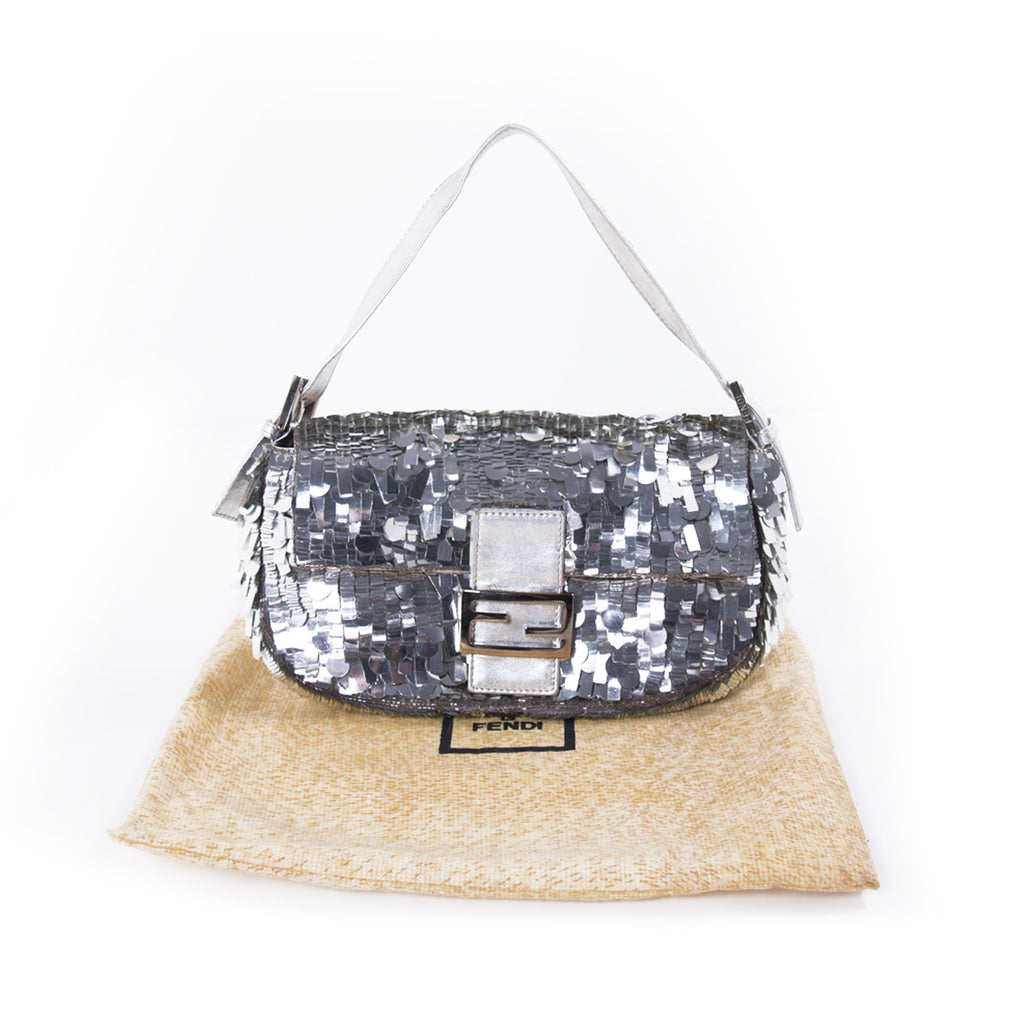 Fendi Silver Sequin Baguette Bags Fendi - Shop authentic new pre-owned designer brands online at Re-Vogue