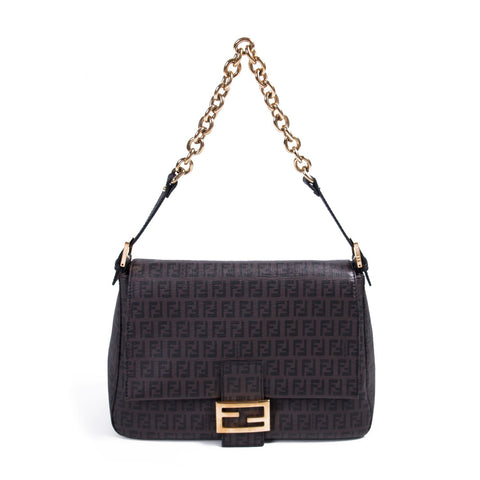 Fendi Mini Leather Baguette Shoulder Bag