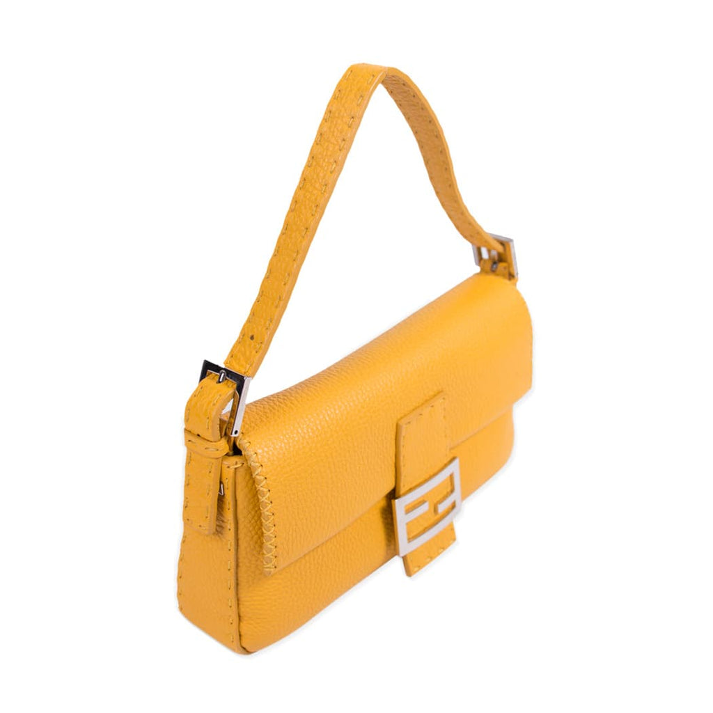 Fendi Mini Leather Baguette Shoulder Bag Bags Fendi - Shop authentic new pre-owned designer brands online at Re-Vogue