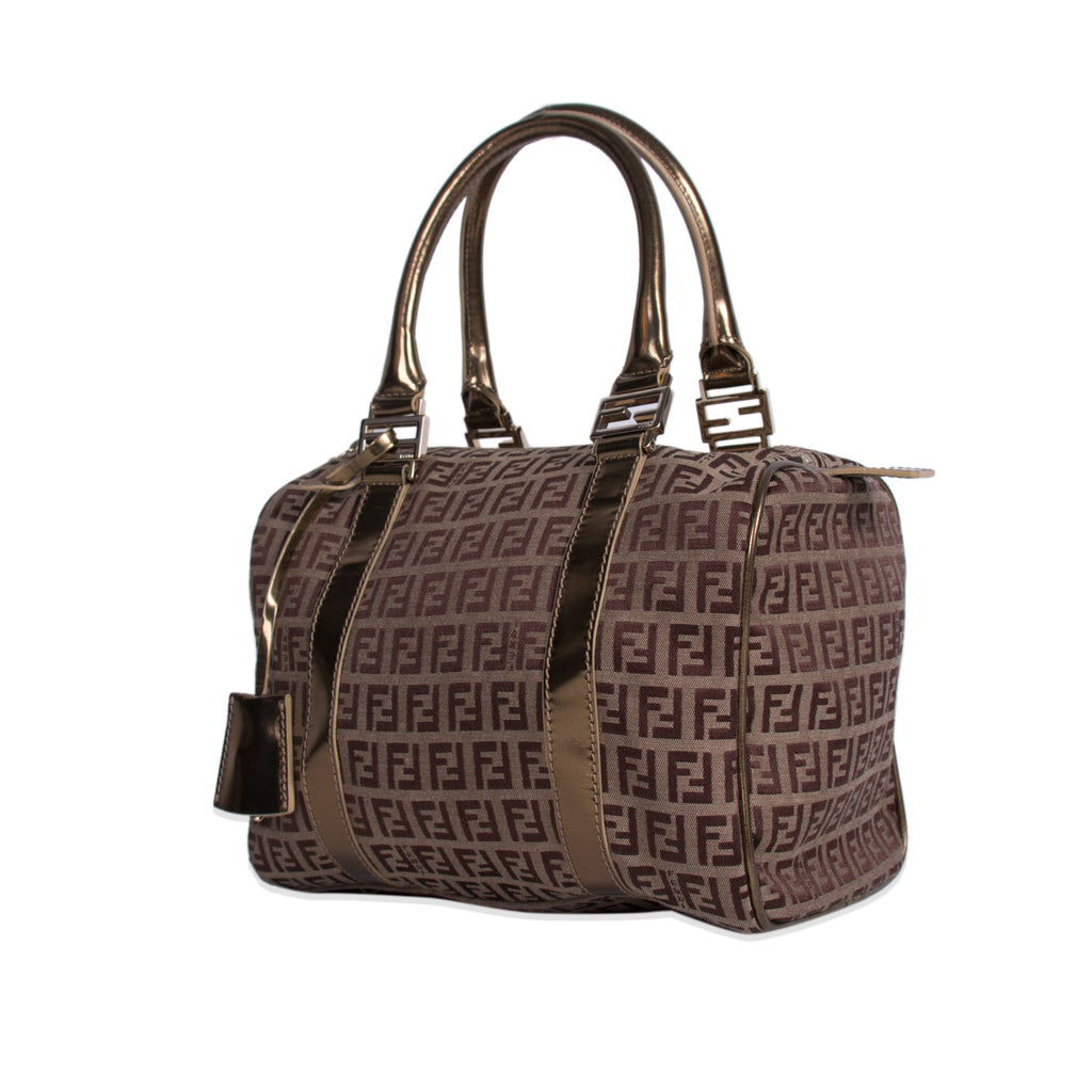 Fendi Zucca Spalmati Boston Bag Bags Fendi - Shop authentic new pre-owned designer brands online at Re-Vogue